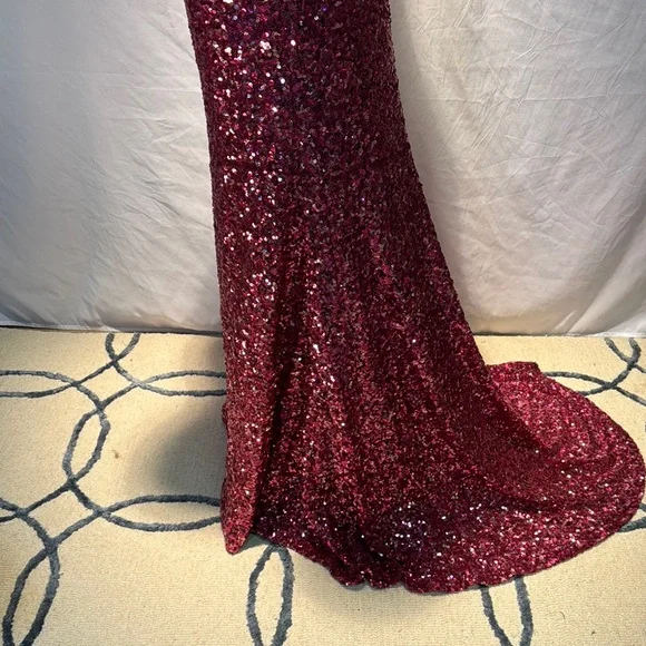 Elegant Sequin Evening Gown - Picture 4 of 13